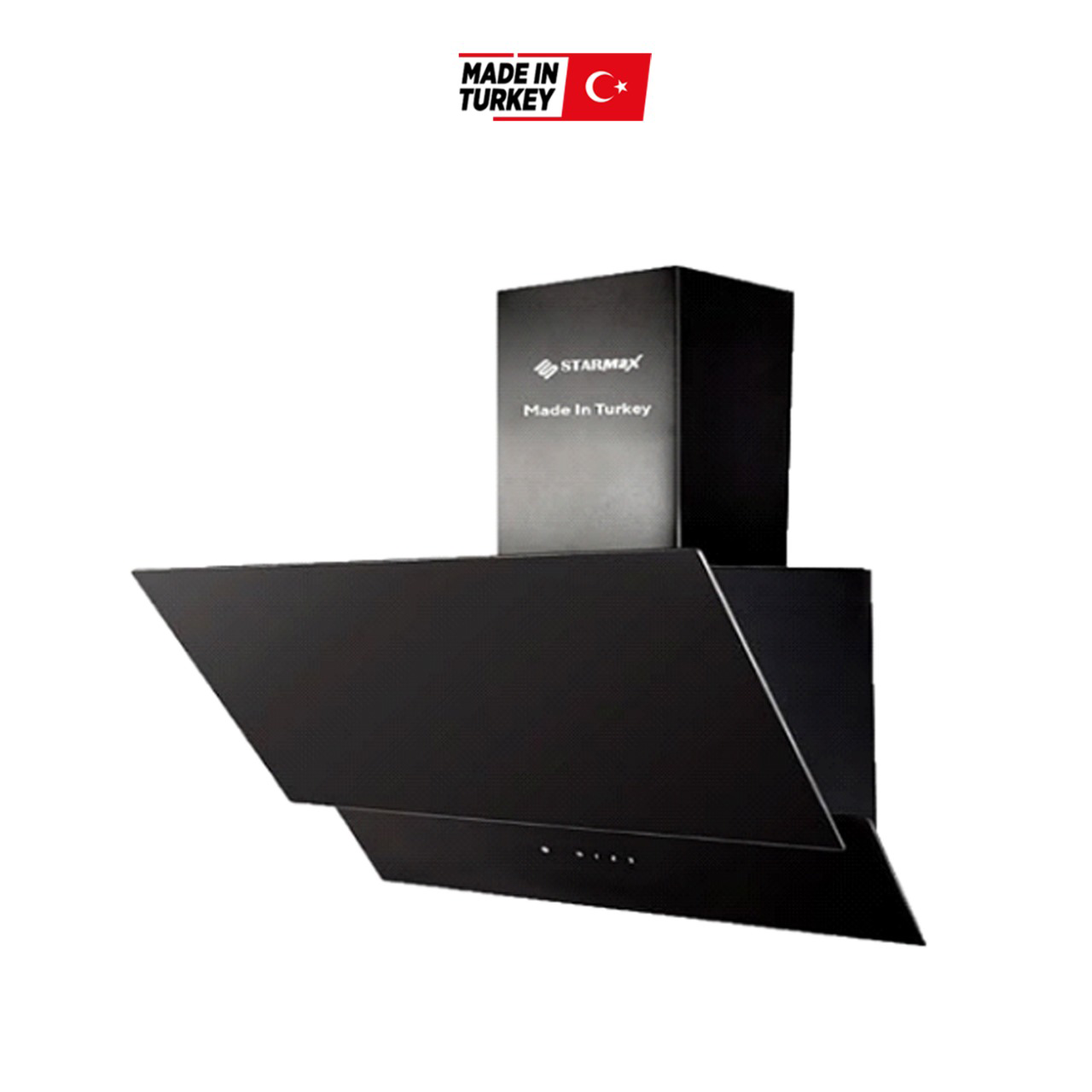 شفاط زجاج هرمي 90سم بدون ريموت