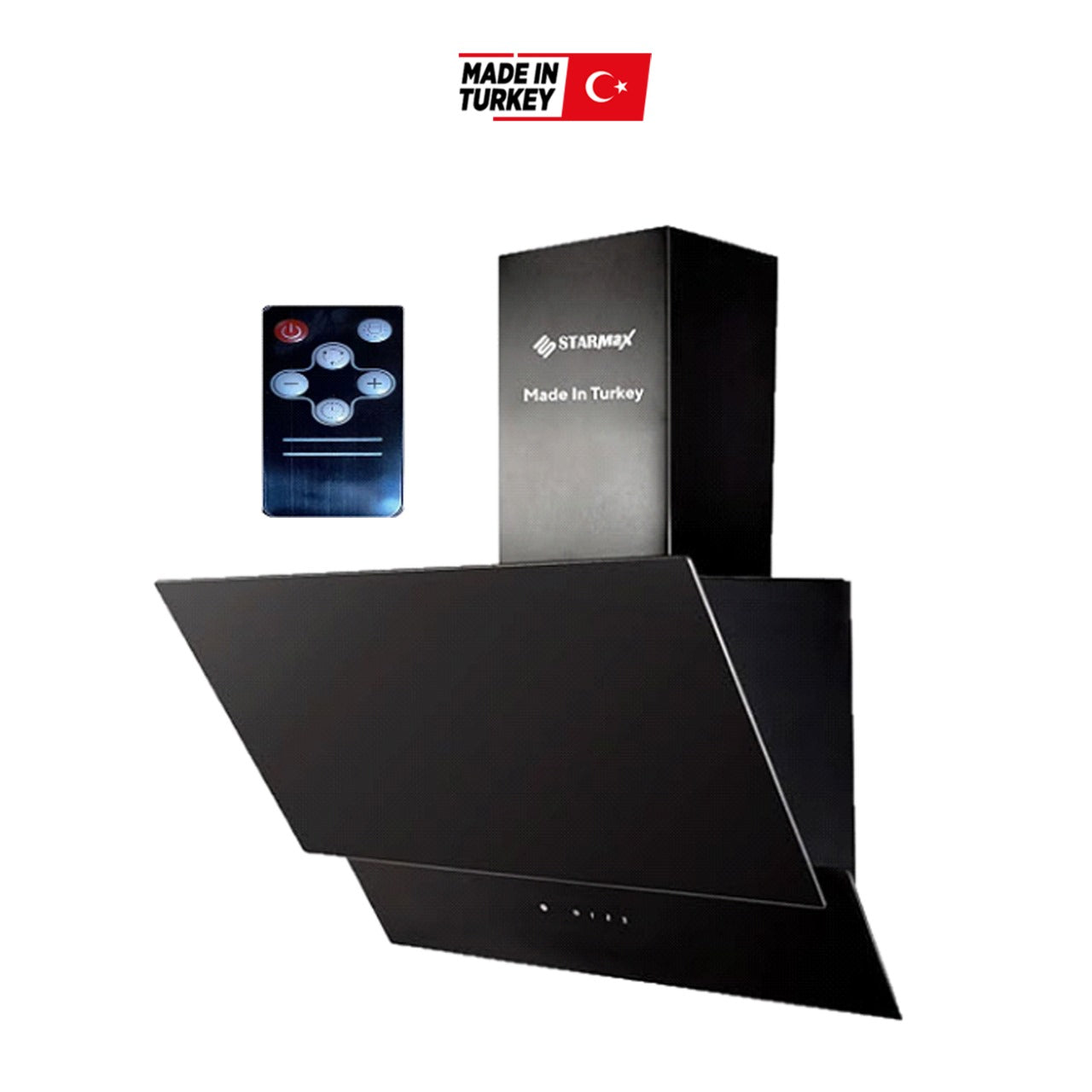 شفاط زجاج هرمي 60سم ب ريموت